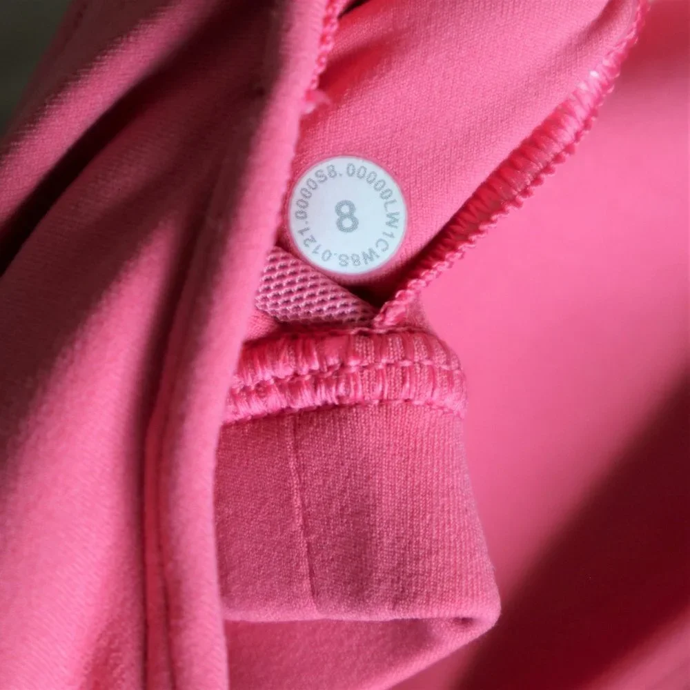 Pink V-Neck Lululemon Align Crop Top Sports Bra - Picture 4 of 4